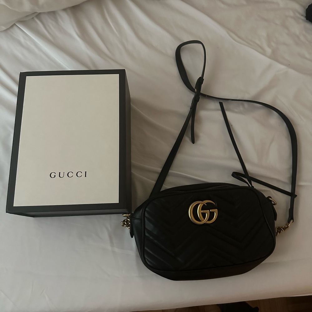Gucci Marmont GG Mini Crossbody with Box